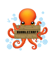 BubbleCraft server logo featuring a stylized bubble design